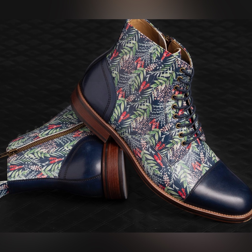 New Thatcher Finch Floral Boots